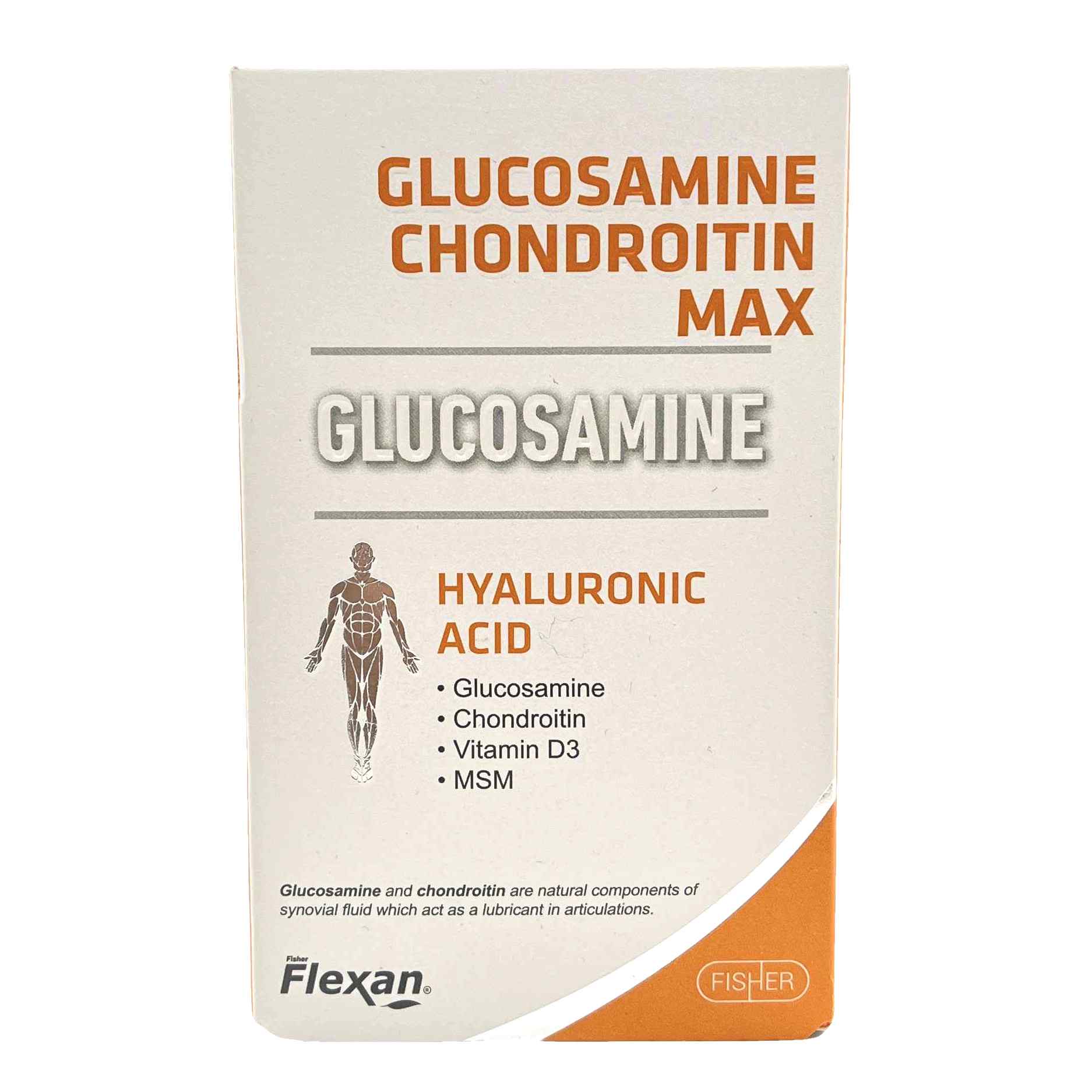 قرص گلوکزامین و کندرویتین مکس فیشر فلکسان Flexan Glucosamine Chondroitin